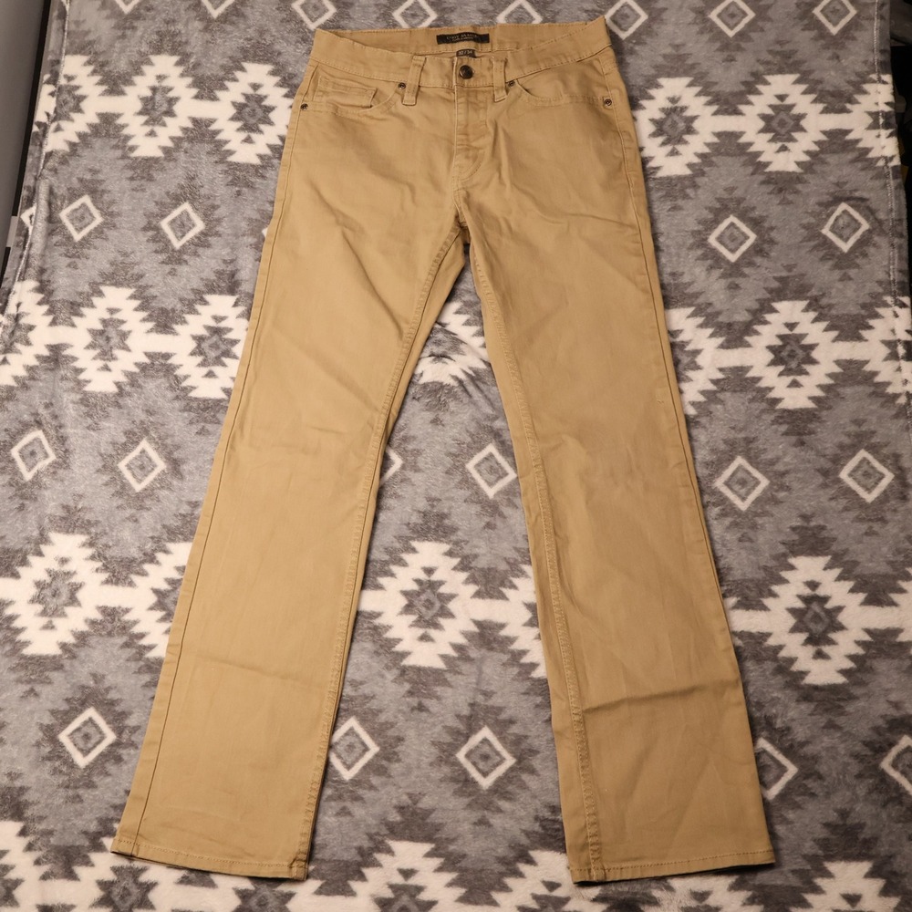 Cody James Jackson Slim Straight Khaki Pants Mens 32x34 Tan Stretch Cotton